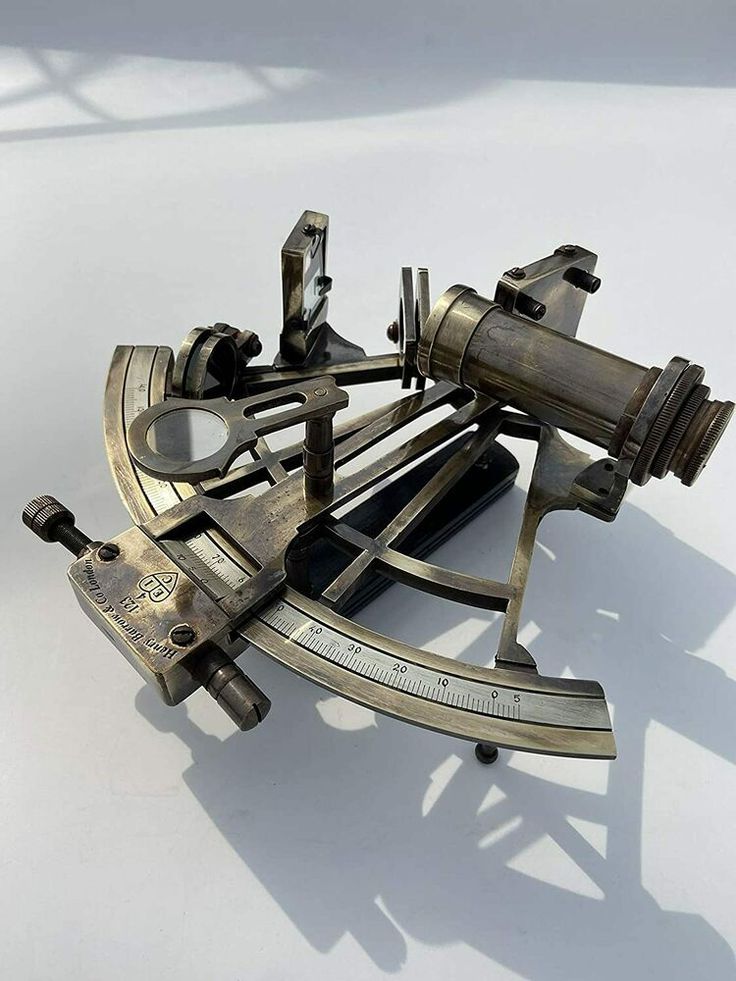 18th Century Brass Sextant Navigation Tool